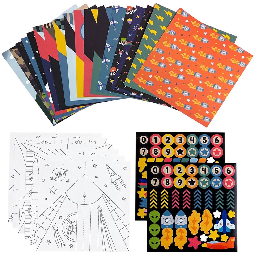 ooly knutselset diy paper airplanes | 02.161-121 | 2