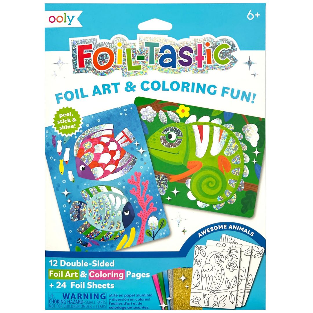 ooly knutselset foil-tastic - awesome animals | 02.161-130 | 0