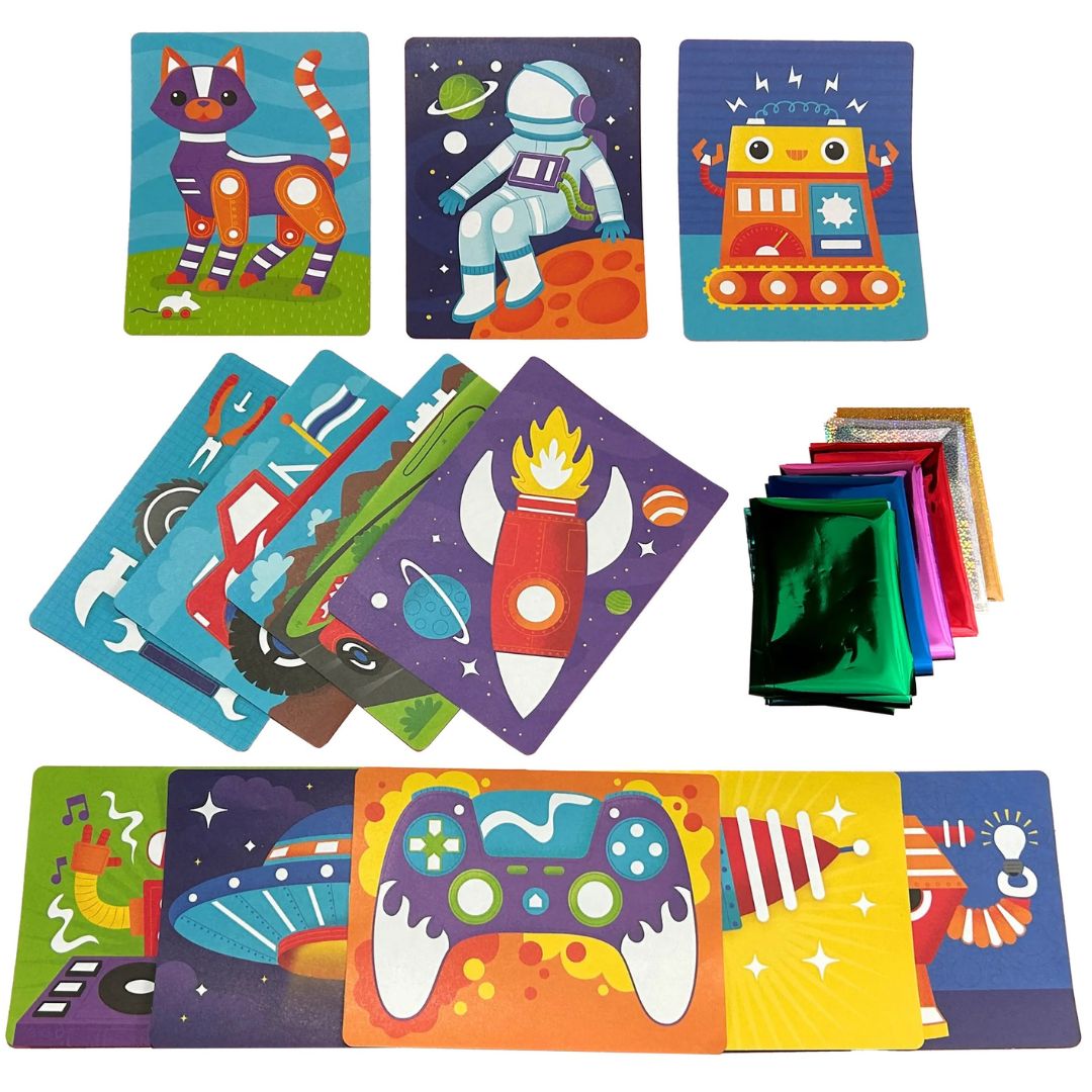 ooly knutselset foil-tastic - gadgets and gizmo's | 02.161-131 | 2