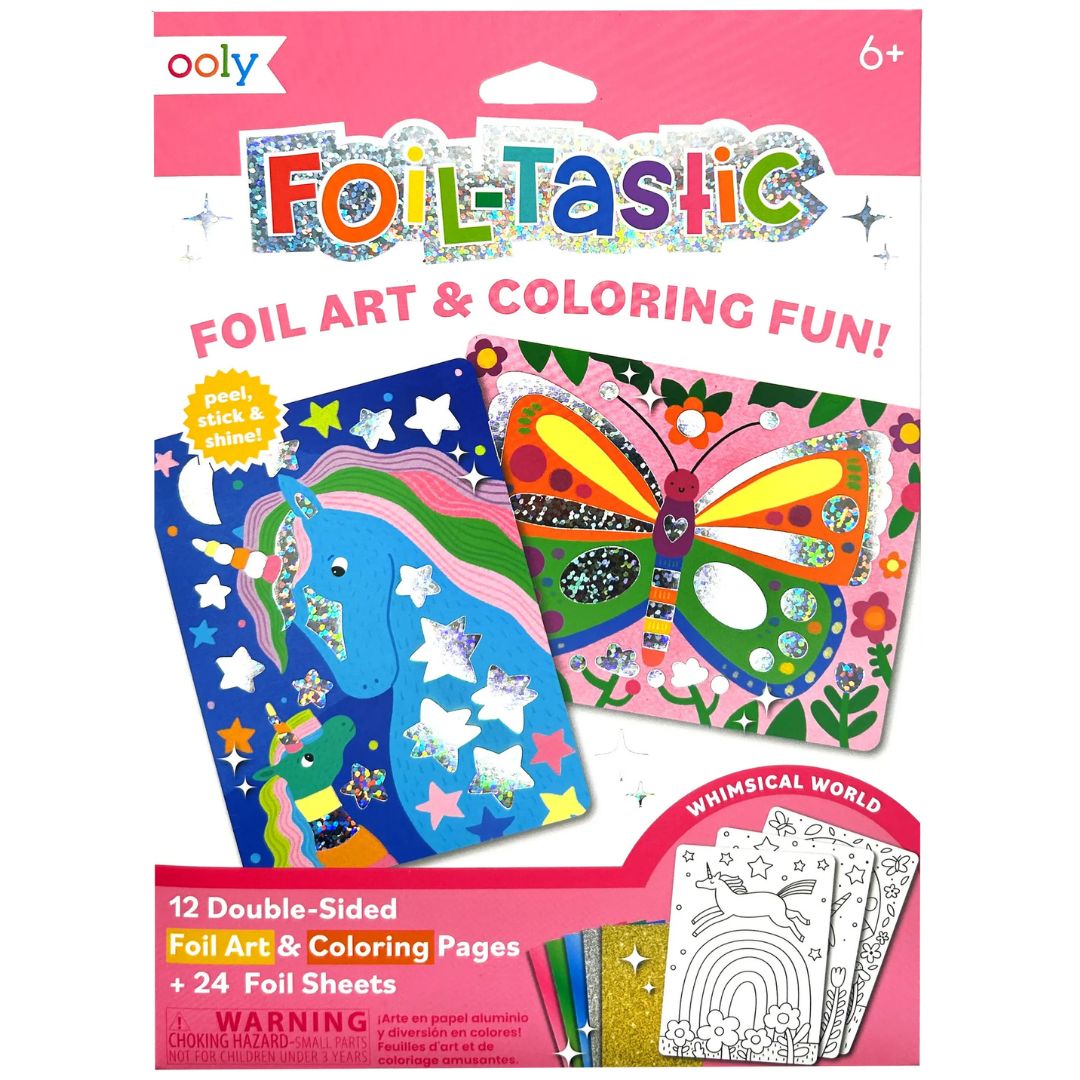 ooly knutselset foil-tastic - whimsical world | 02.161-132 | 0