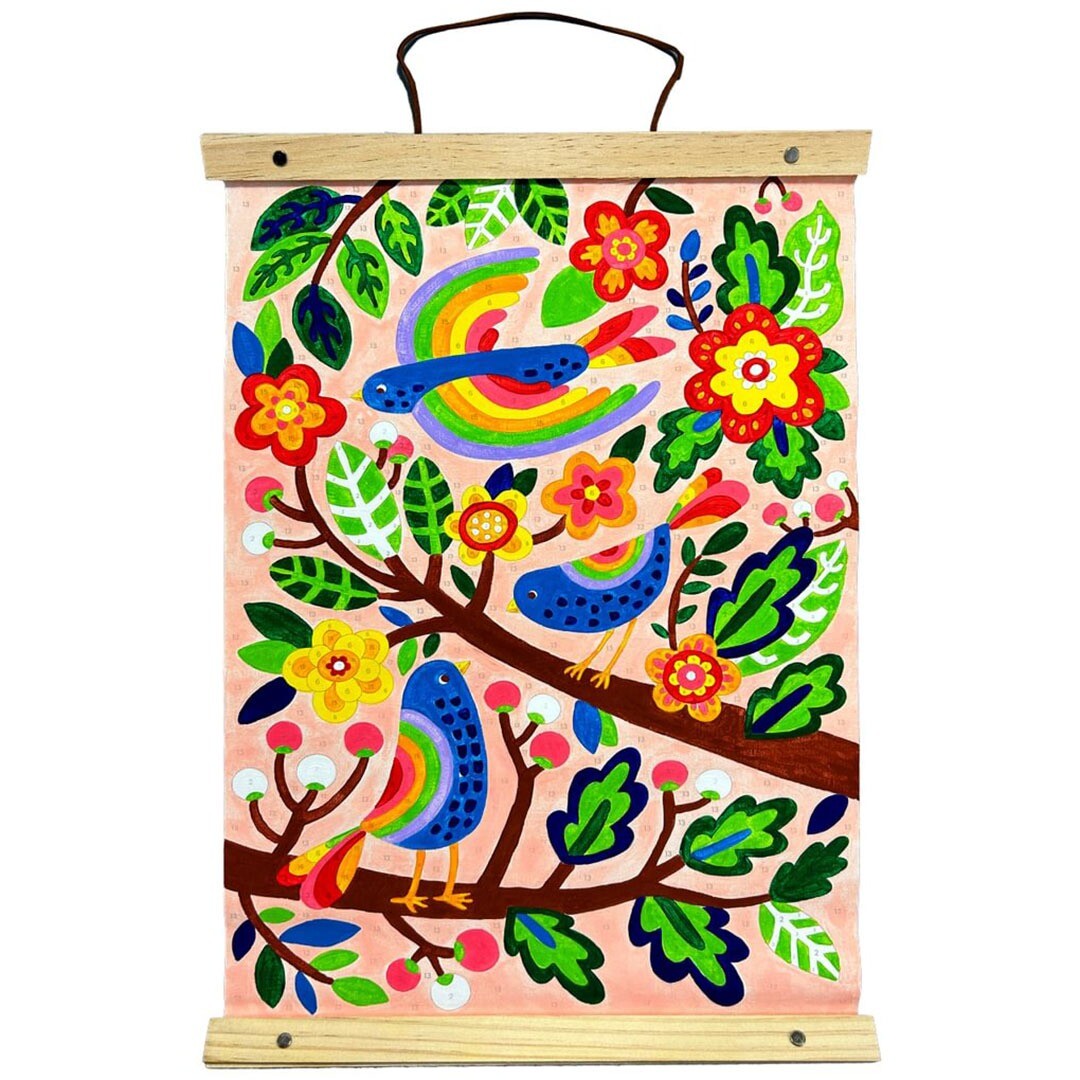 ooly schilderen op kleur - blue birds | 02.161-123 | 1