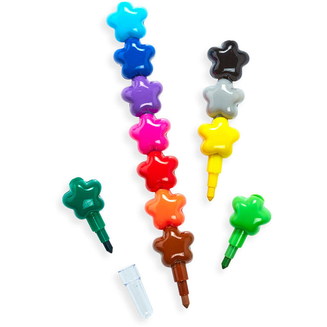 ooly stapelbare mini krijtjes sterren - 12st | 02.133-089 | 0