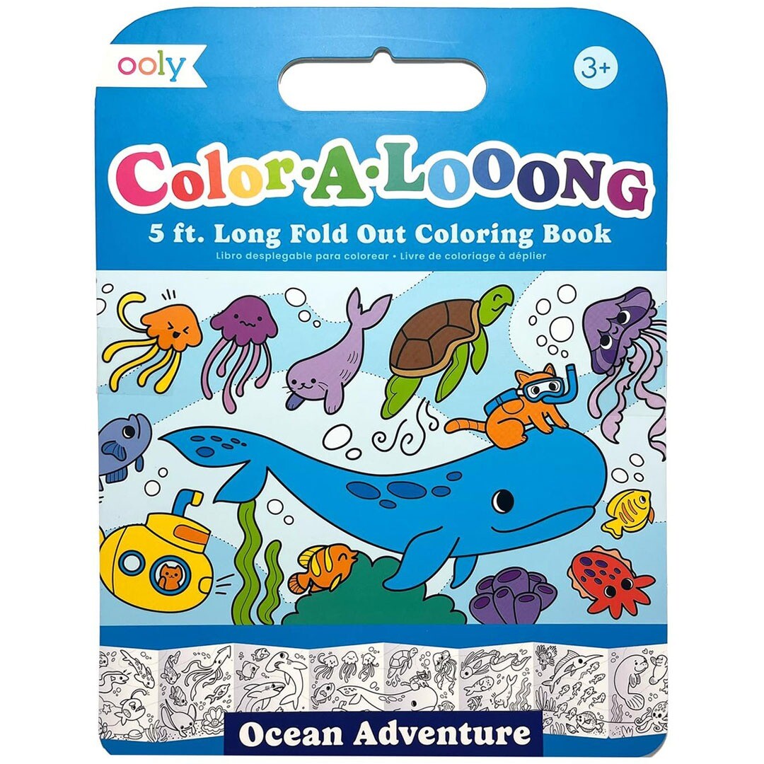 ooly uitvouwbaar kleurboek oceaan avontuur | 02.118-308 | 0