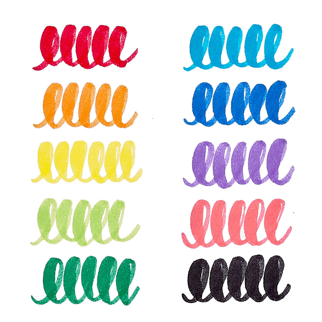 ooly viltstiften big bright brush - 10st | 02.130-090 | 1
