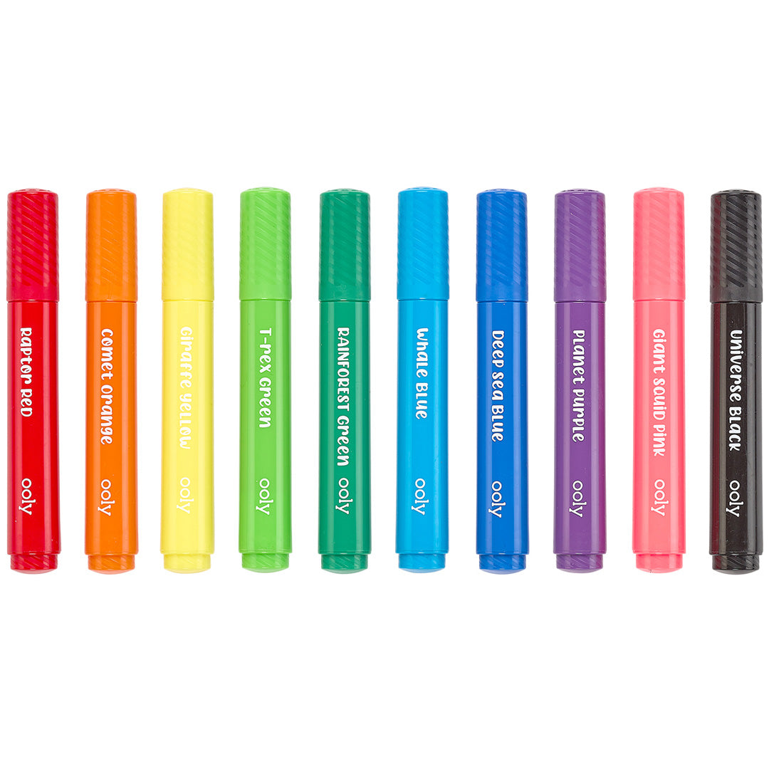 ooly viltstiften big bright brush - 10st | 02.130-090 | 2