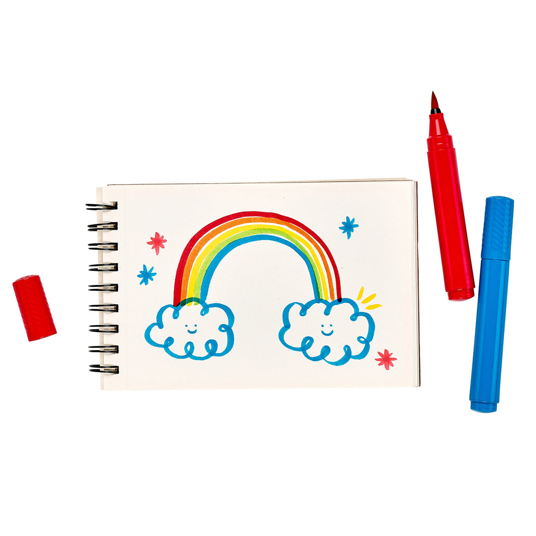 ooly viltstiften big bright brush - 10st | 02.130-090 | 3