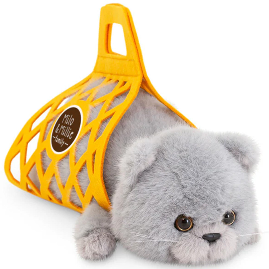 orange toys knuffelpoes - milo the grey cat - 35 cm | 1802775 | 1