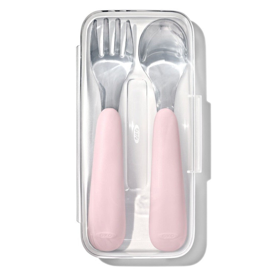 oxo tot kinderlepel en -vork reisset - blossom  | OX216523 | 0