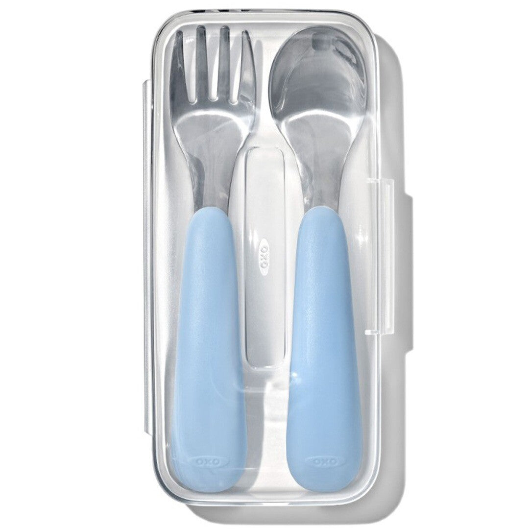 oxo tot kinderlepel en -vork reisset - dusk  | OX216522 | 0