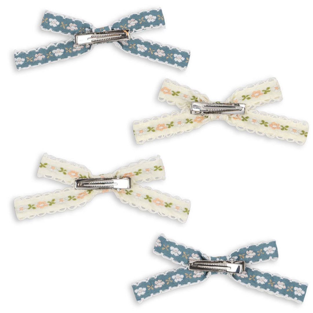 konges sløjd haarclips leonora bow - multi - 4st | KS103659 | 4