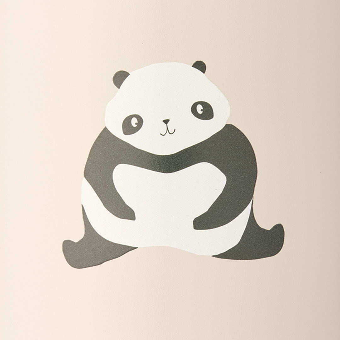 liewood rvs broodtrommel arthur - panda - sandy - dark grey | LW14982-2638 | panda