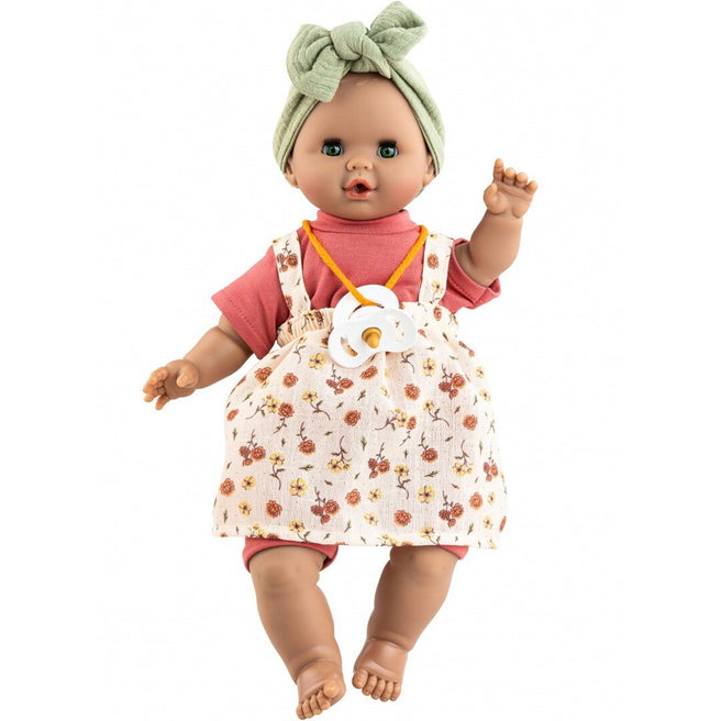 paola reina babypop sonia met geluid - bloemen - 36 cm | PR08042 | 0