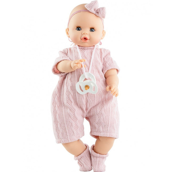 paola reina babypop sonia - roze kruippakje - 36 cm  | PR48029 | 0