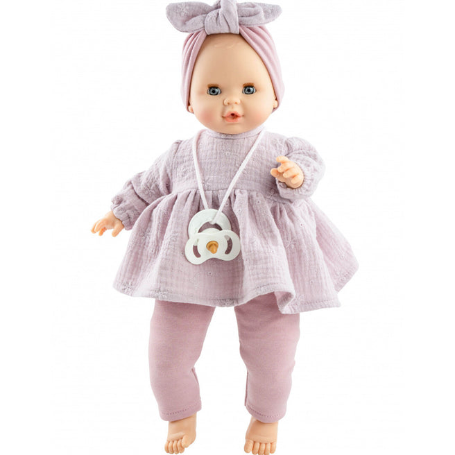 paola reina babypop sonia - roze top en legging - 36 cm  | PR48026 | 0