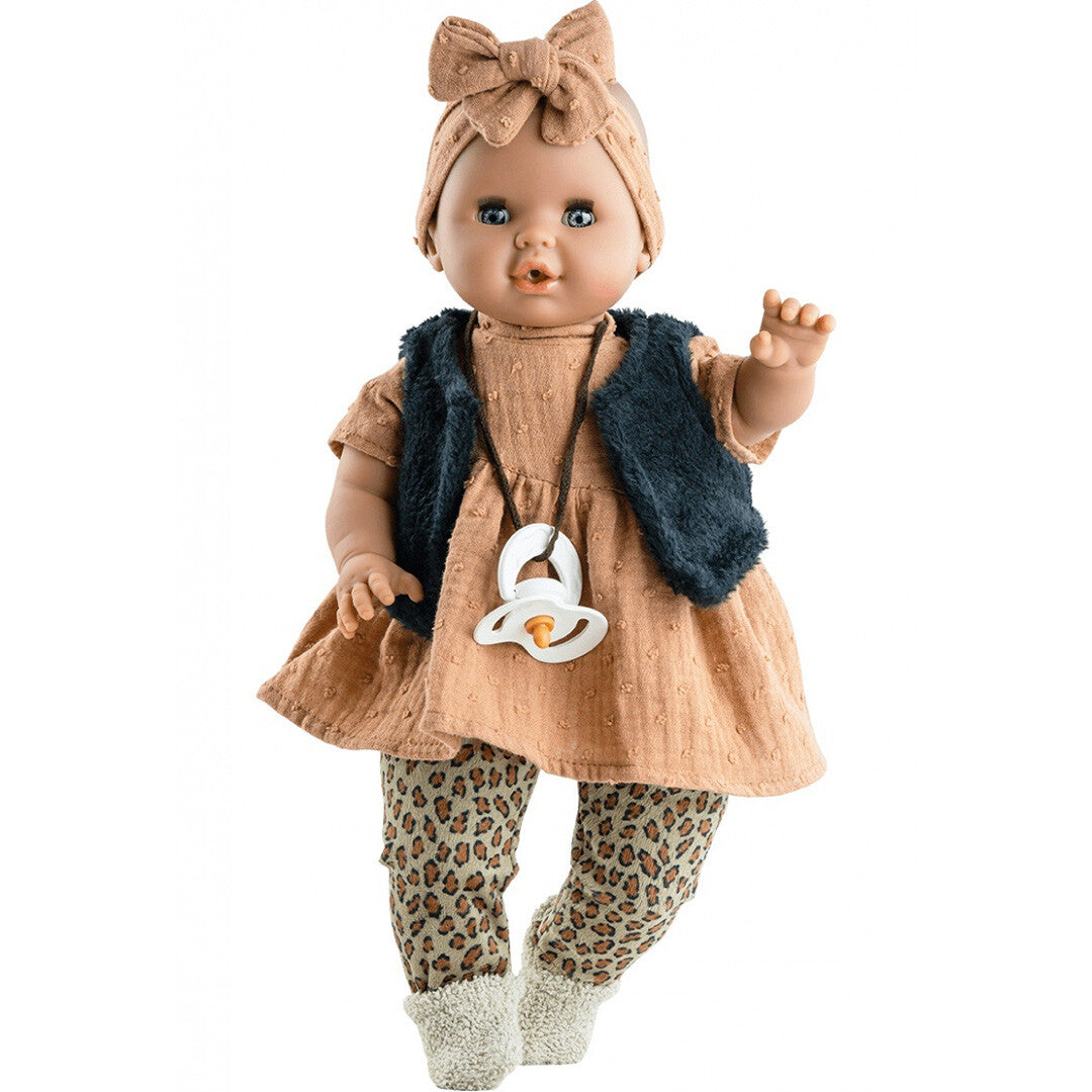 paola reina babypop sonia - tijgerprint - 36 cm  | PR48033 | 0