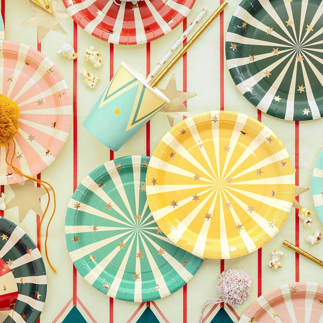 partydeco borden - circus - 6st | TPP96 |2