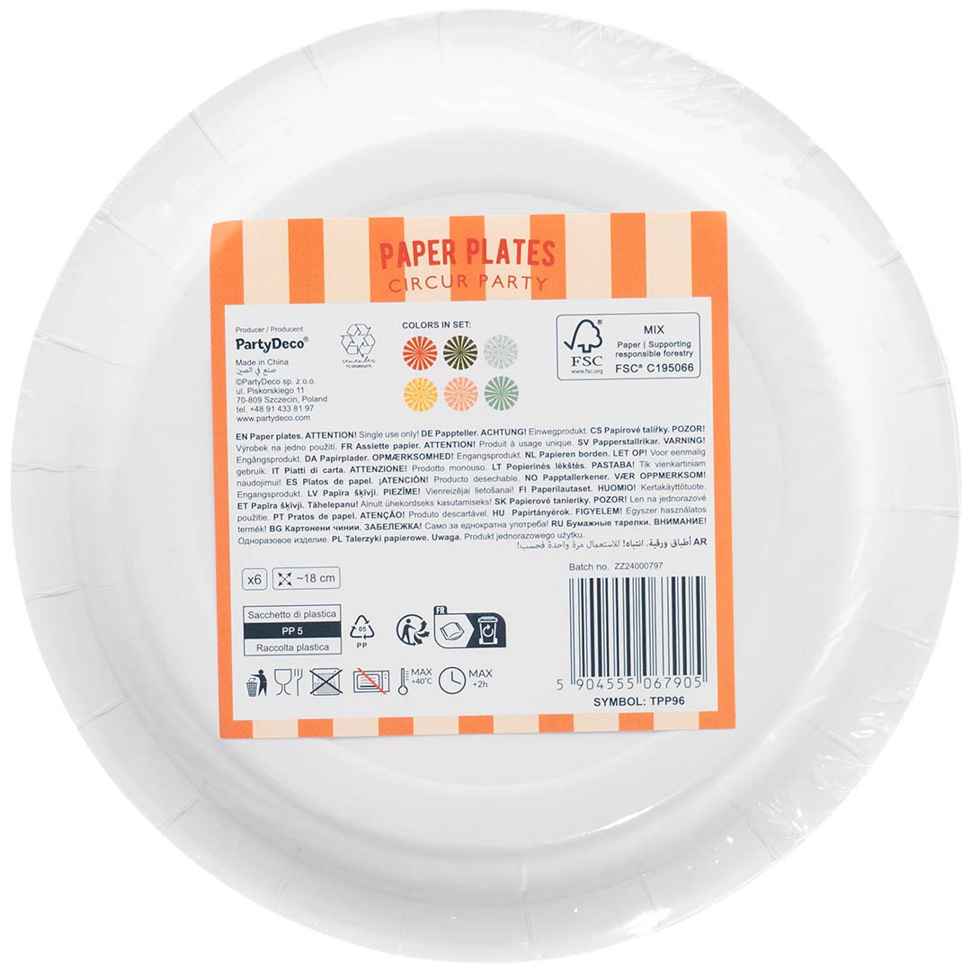 partydeco borden - circus - 6st | TPP96 | 4