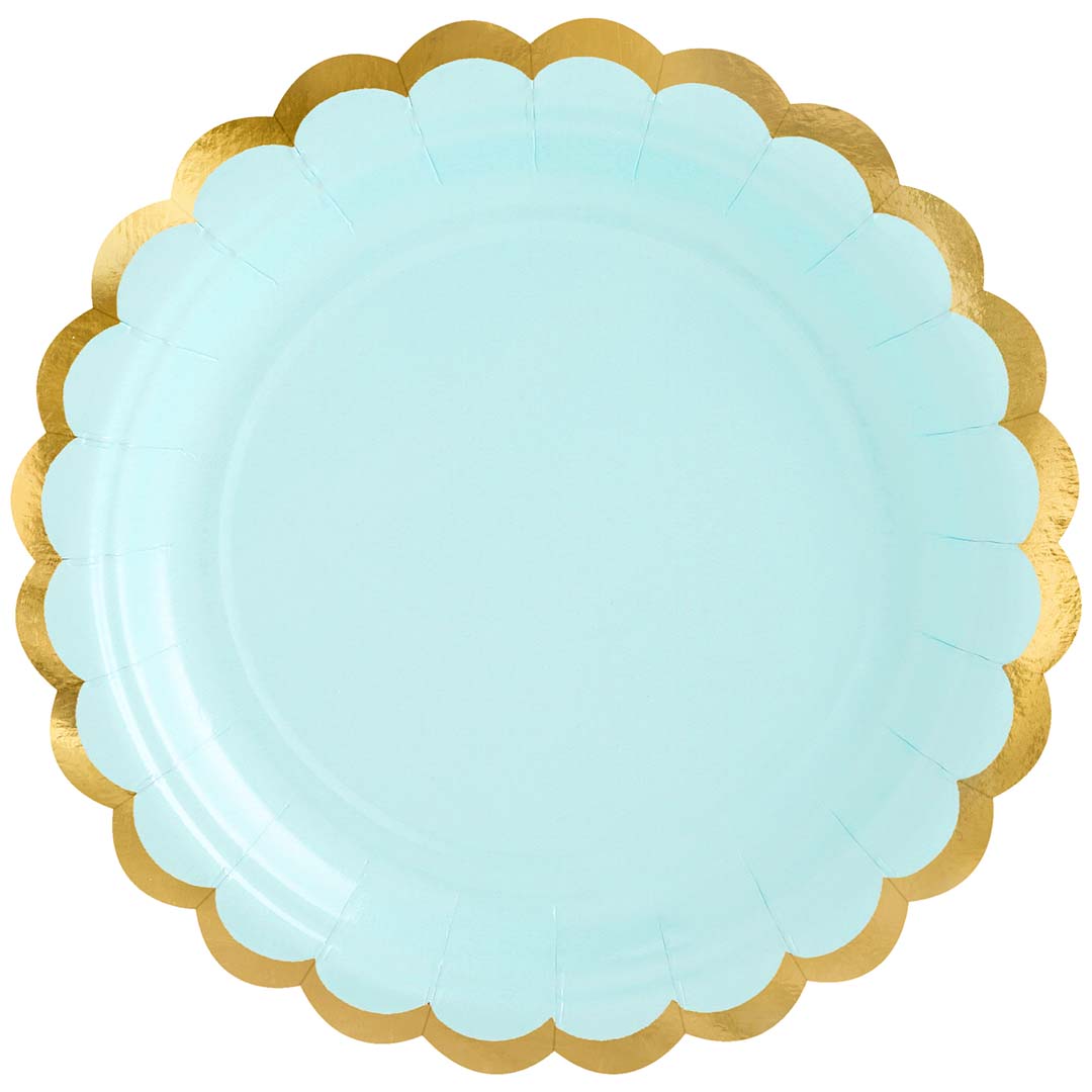 partydeco borden - mintgroen - 6st | TPP16-103 | 1