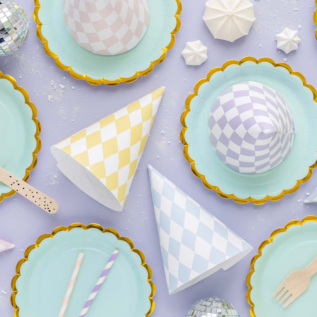 partydeco borden - mintgroen - 6st | TPP16-103 | 6