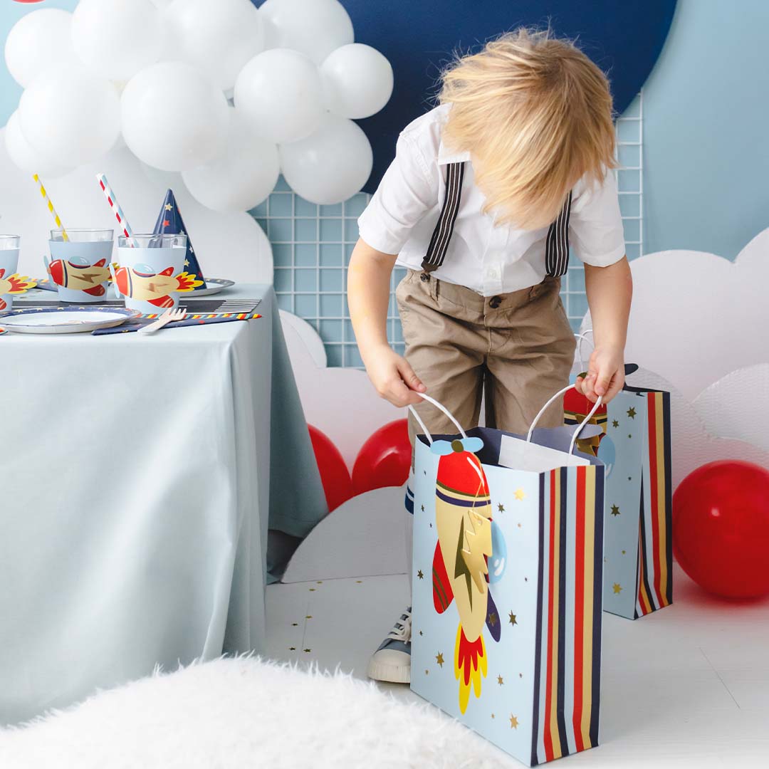 partydeco cadeautasje - vliegtuig | TNP29 |2