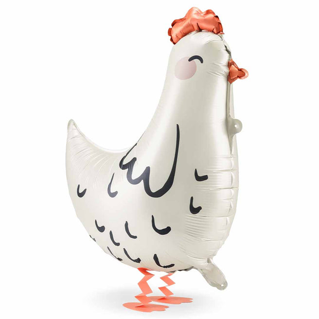 partydeco folieballon kip - 60 cm | FB187 | 1