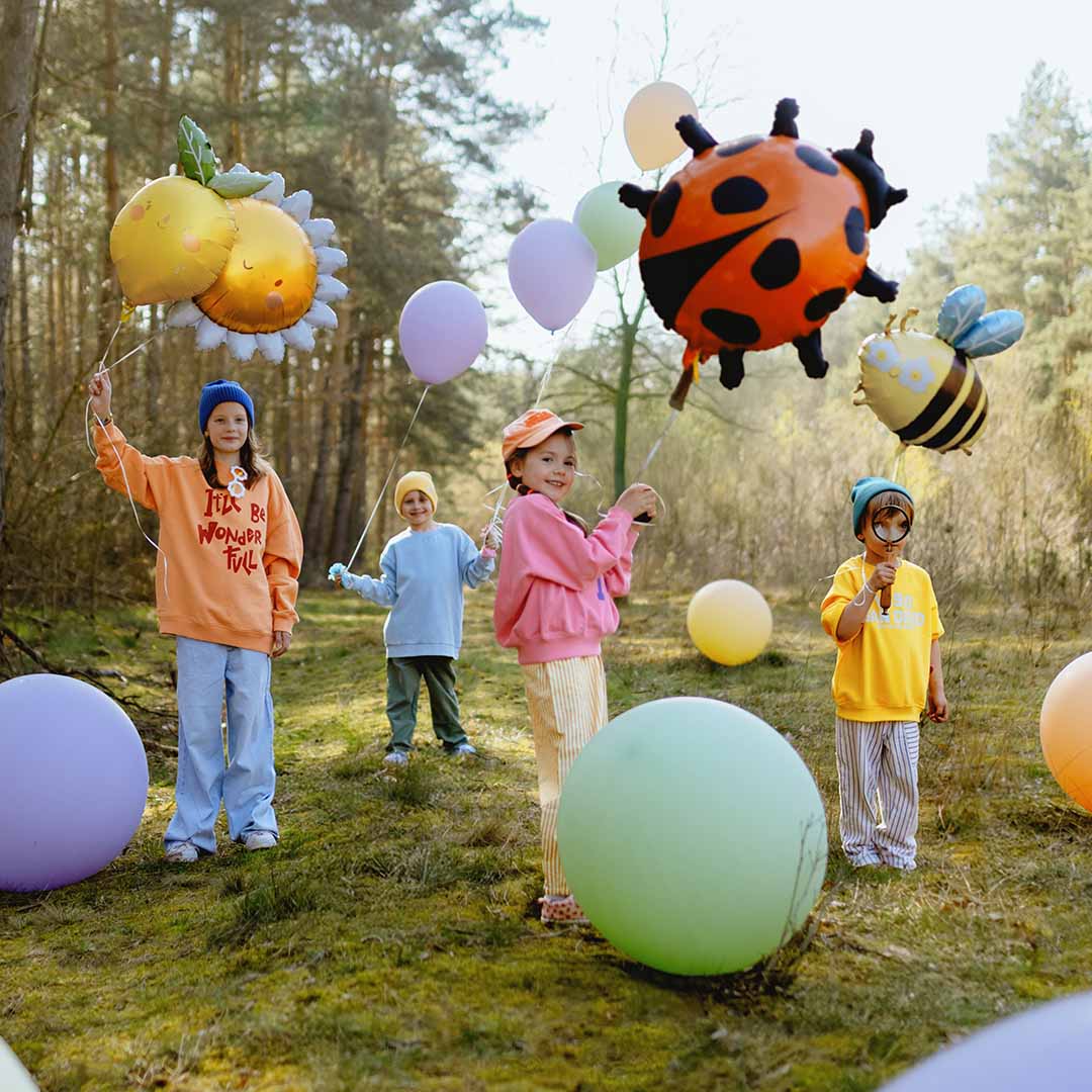 partydeco folieballon lieveheersbeestje - 85 cm | FB287 | 4