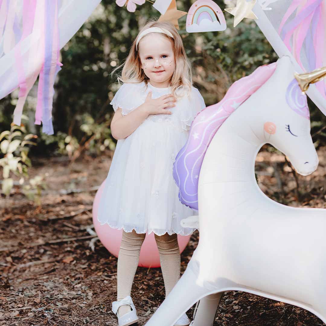 partydeco folieballon staande eenhoorn - 95 cm | FB247 | 3