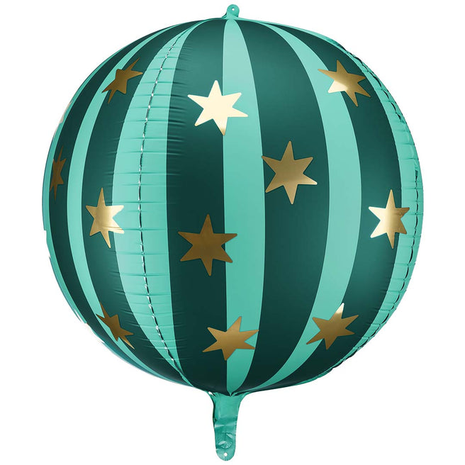 partydeco folieballon sterren - groen - 50 cm | FB243-012 | 1