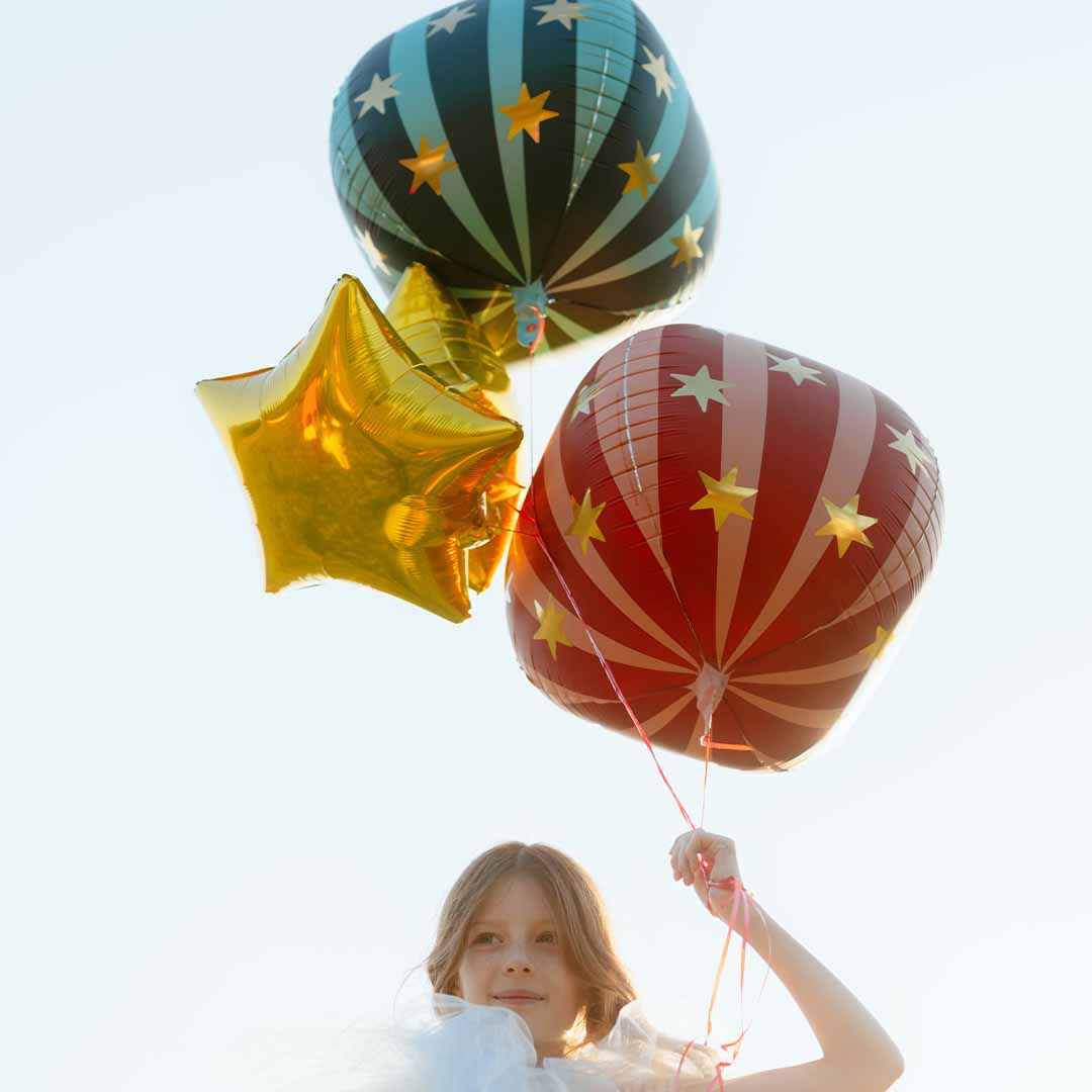 partydeco folieballon sterren - groen - 50 cm | FB243-012 | 5