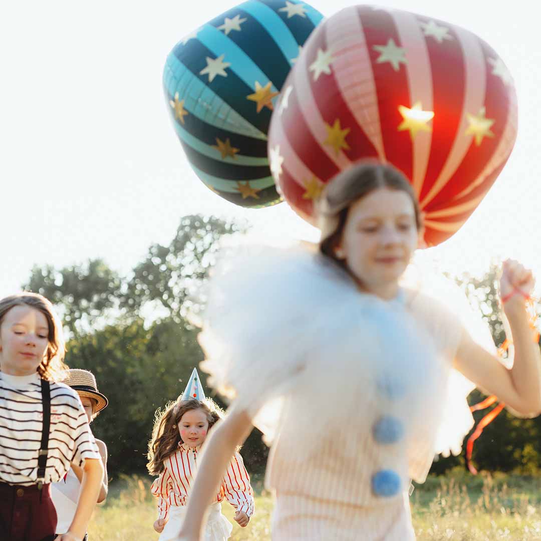 partydeco folieballon sterren - rood - 50 cm | FB243-007 | 4