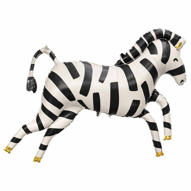 partydeco folieballon zebra - 115 cm | FB121 | 1