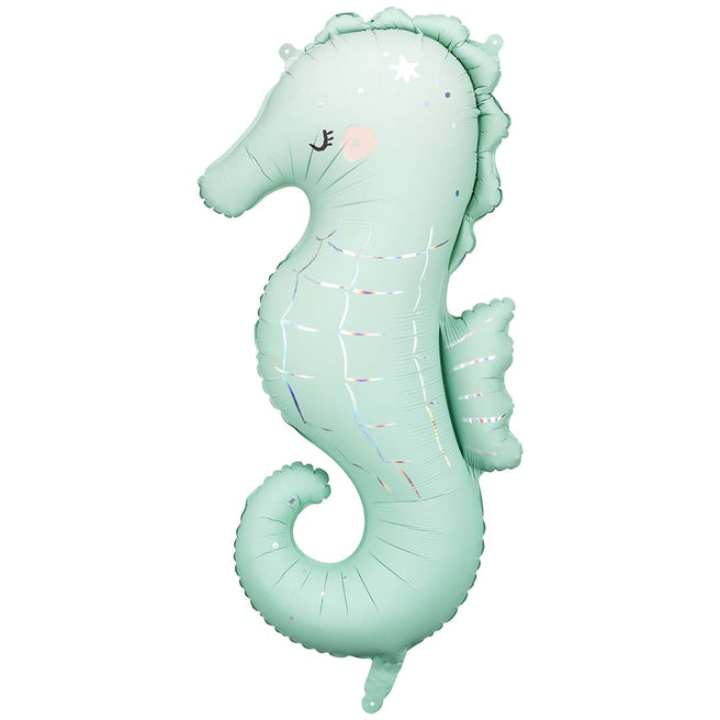 partydeco folieballon zeepaardje - 98 cm | FB251 | 1