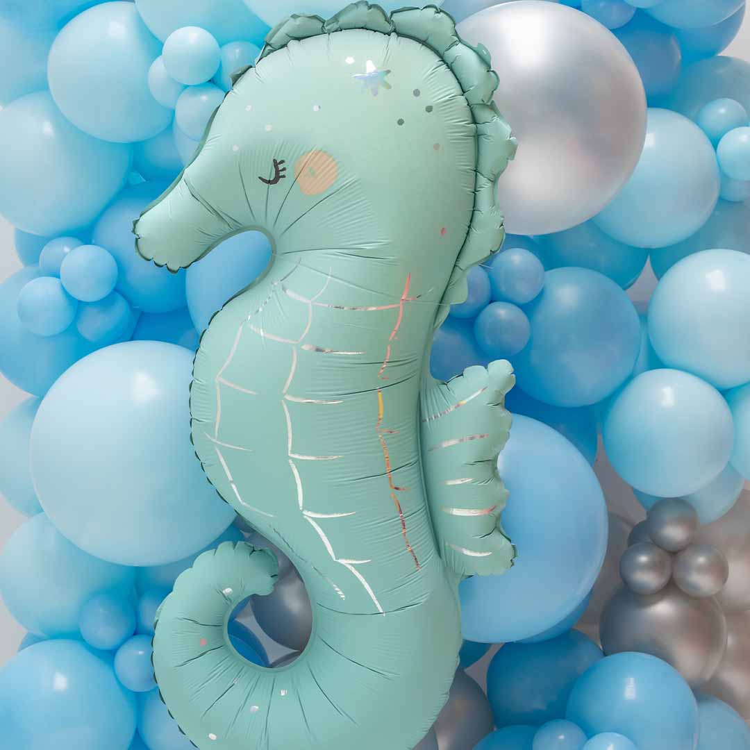 partydeco folieballon zeepaardje - 98 cm | FB251 | 4