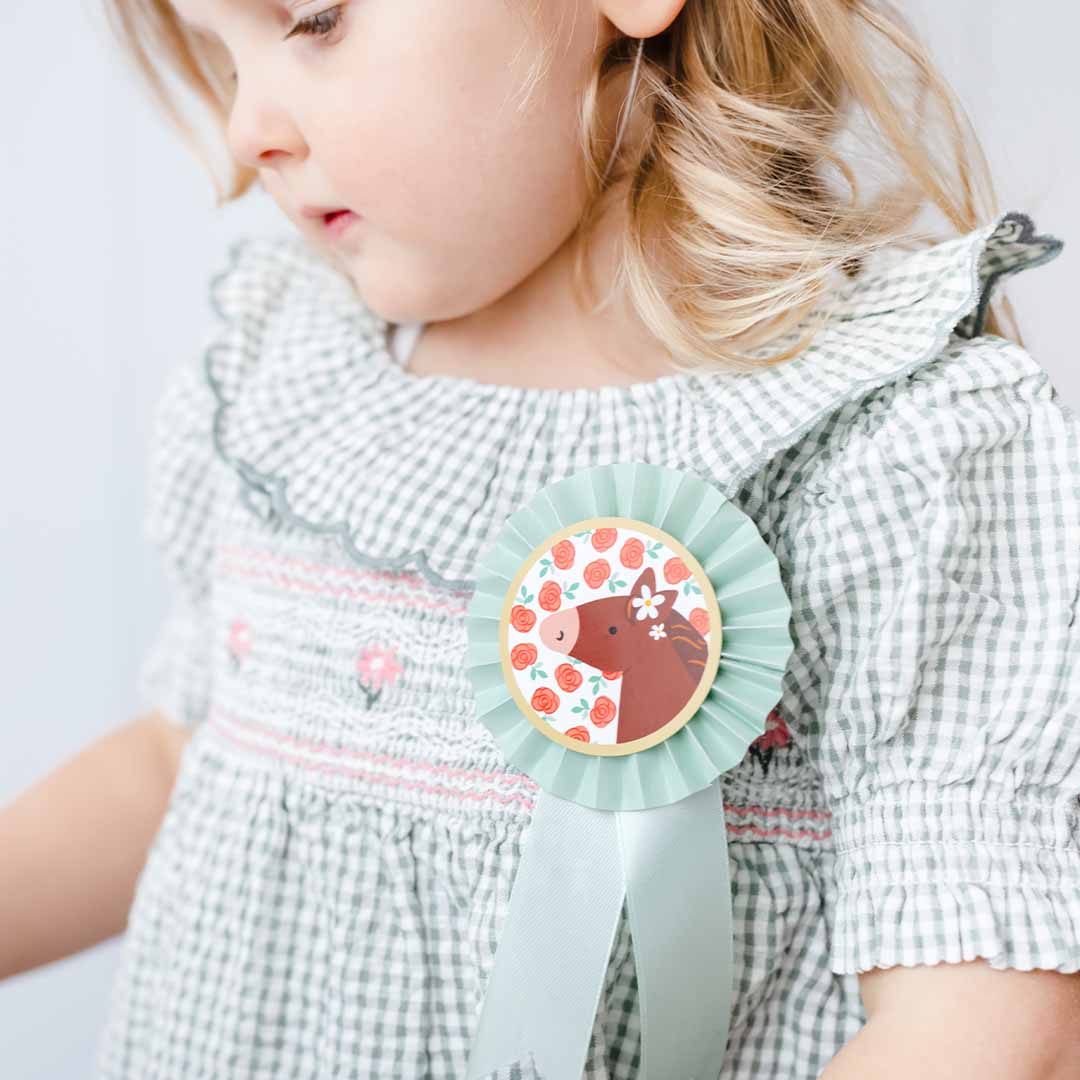 partydeco paarden rozetten - 3st | KOP1 | 2