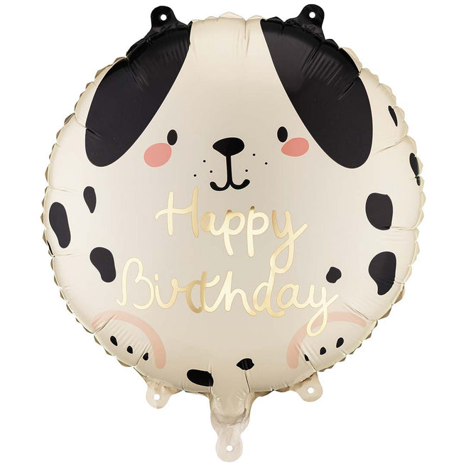 partydeco ronde folieballon hond - 35 cm | FB348 | 1