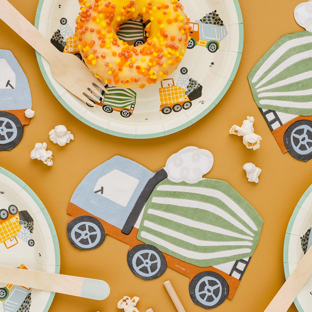 partydeco servetten - betonmolen - 20st | SPK31 | 3