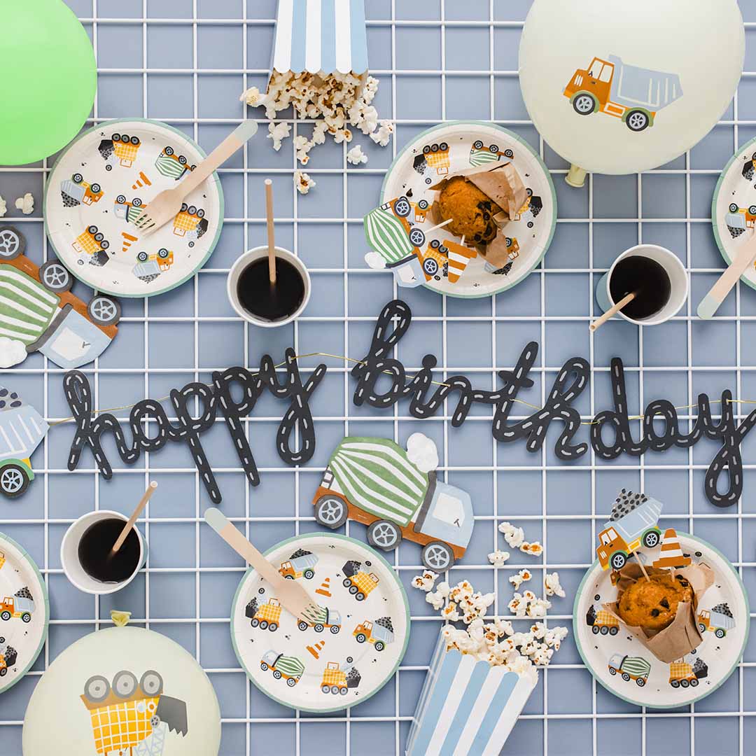 partydeco servetten - betonmolen - 20st | SPK31 | 4