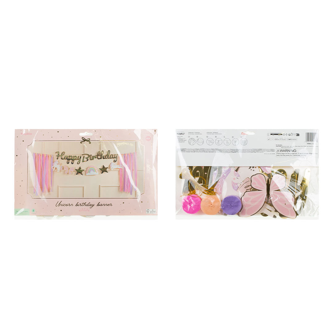 partydeco slinger happy birthday - eenhoorns | GRL120 | 4