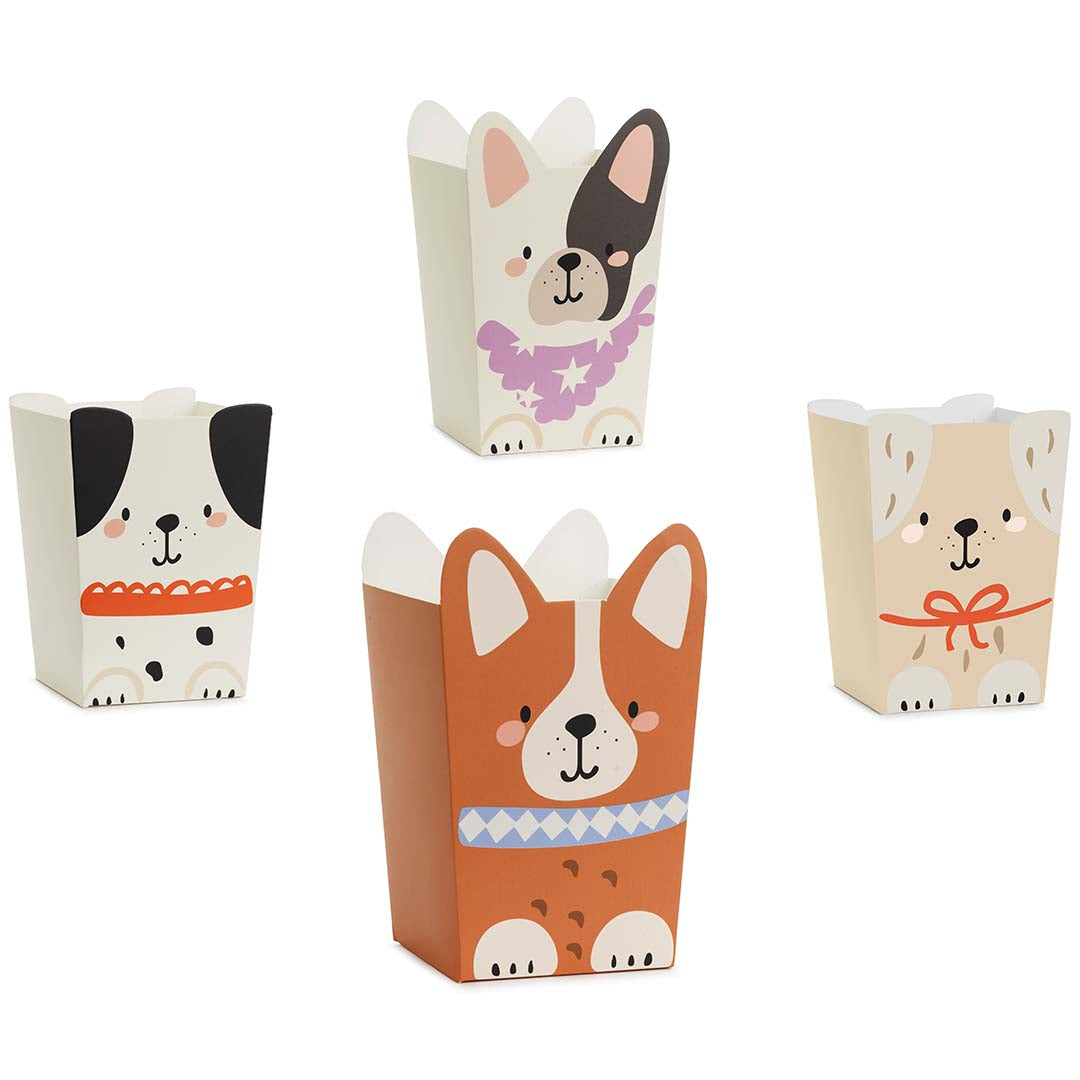 partydeco snackdoosjes - honden - 6st | POP15 | 1