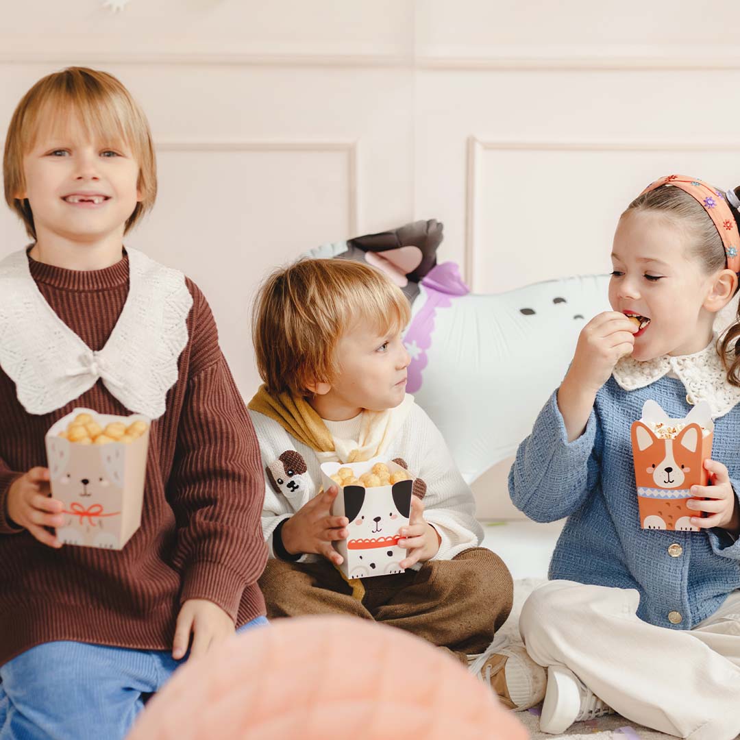 partydeco snackdoosjes - honden - 6st | POP15 | 2