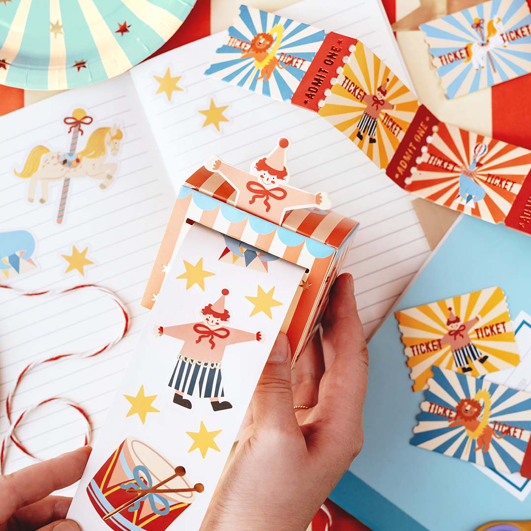 partydeco stickers en entreekaartjes circus | NR5 | 3