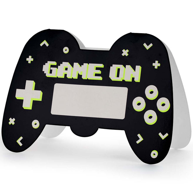 partydeco verjaardagsuitnodigingen - gamepad - 6st | ZPP4 | 1