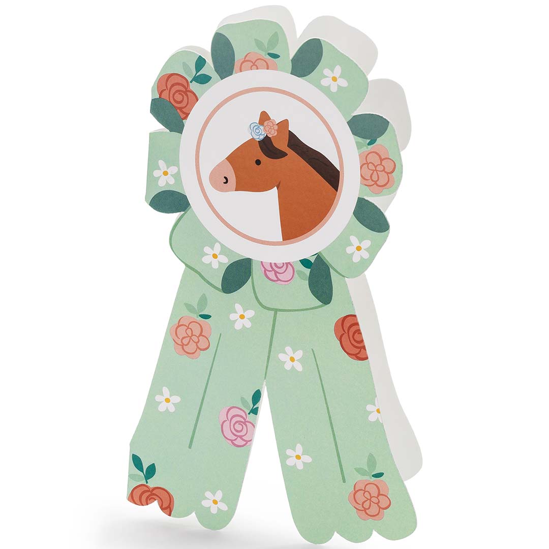 partydeco verjaardagsuitnodigingen - paard - 6st | ZPP5 | 1