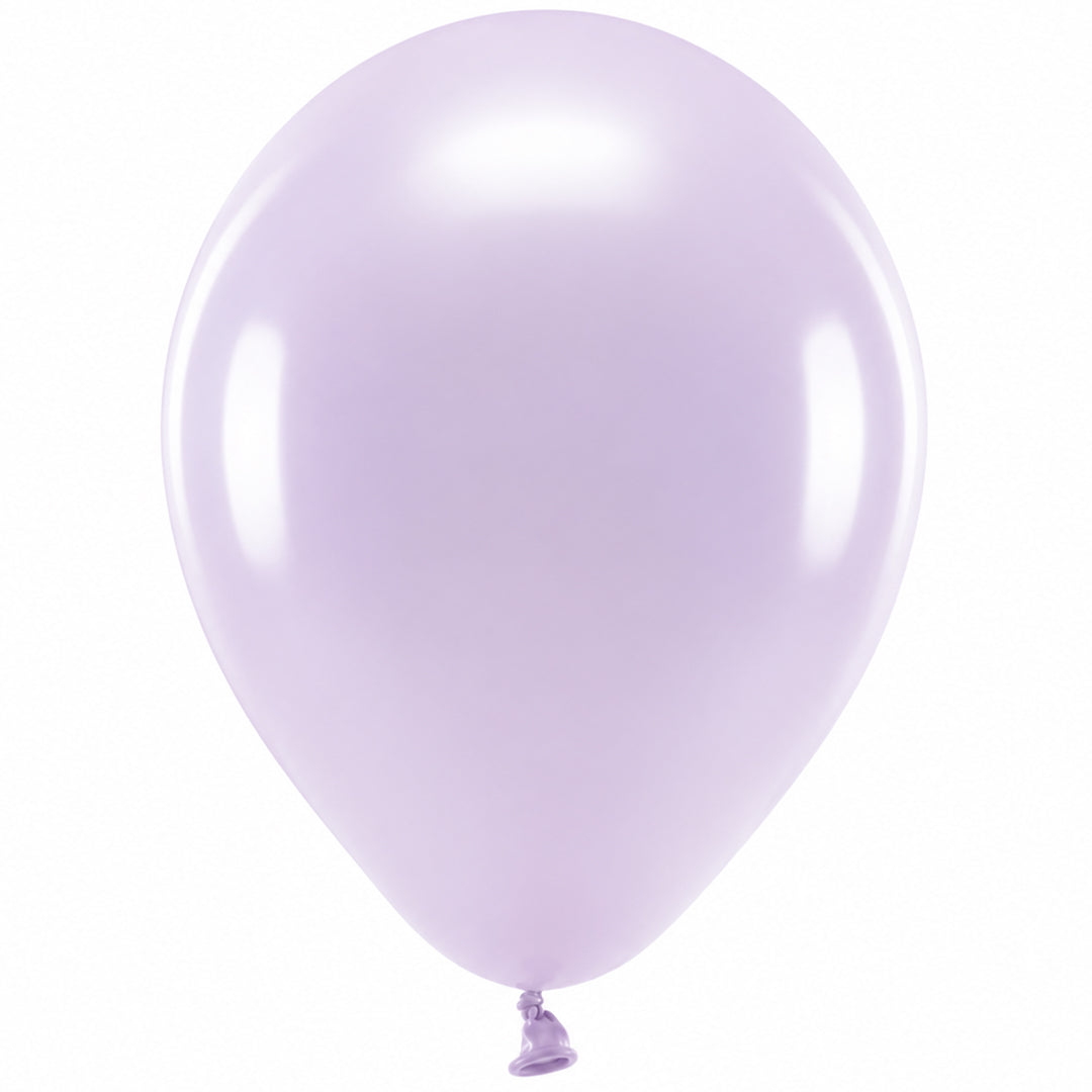 partydeco ballonnen metallic - lila - 30 cm - 10st | ECO30M-004-10 | 