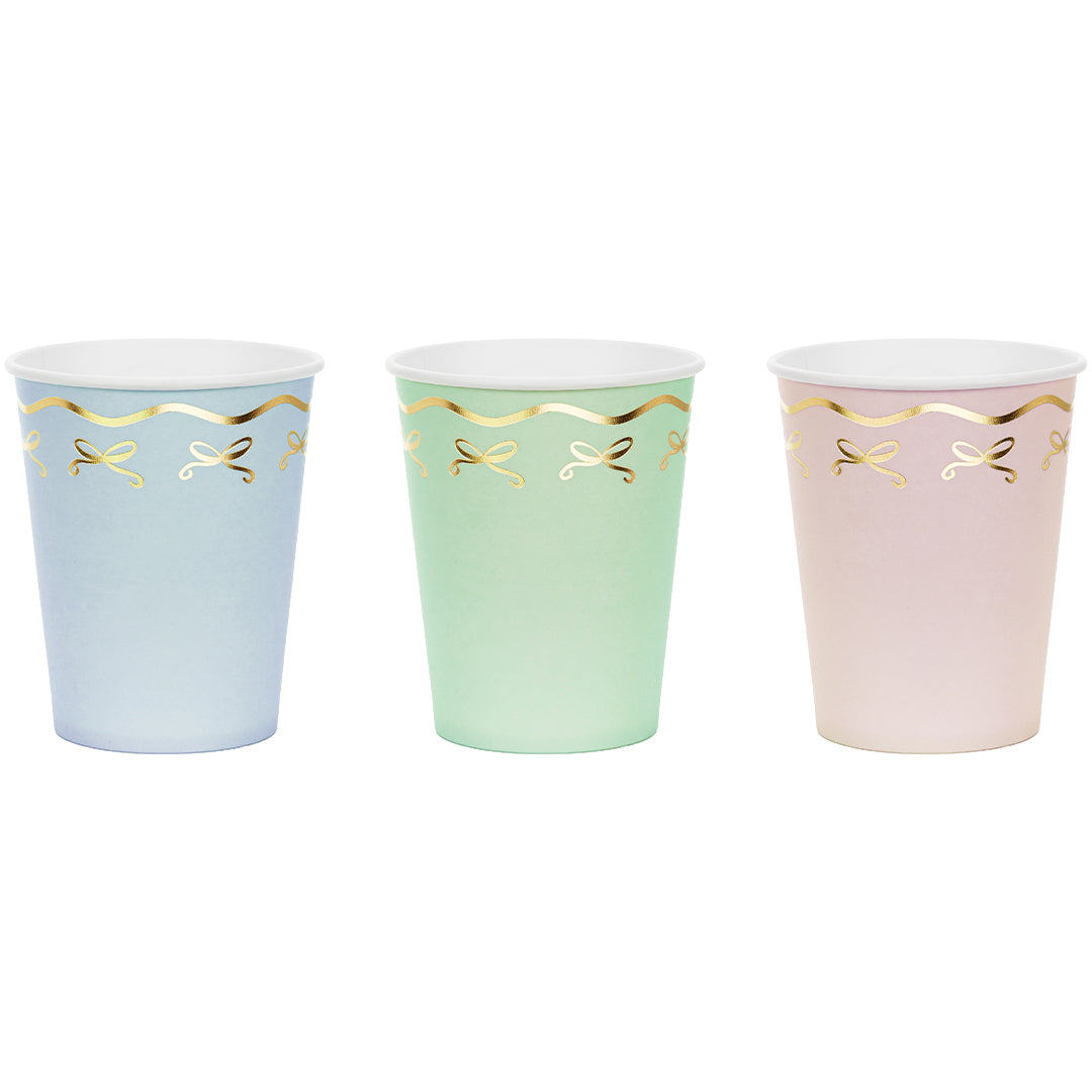 partydeco bekers - strikjes - 6st | KPP94-EU1 | 