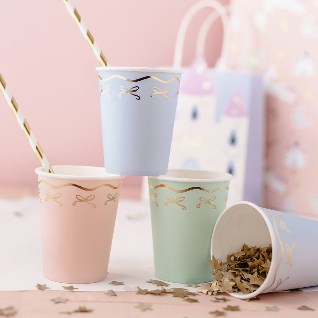 partydeco bekers - strikjes - 6st | KPP94-EU1 | 4