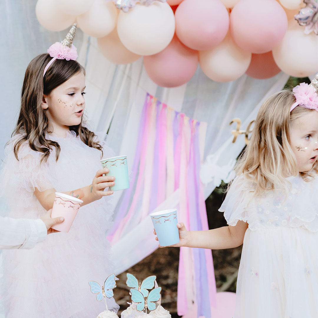 partydeco bekers - strikjes - 6st | KPP94-EU1 | 3