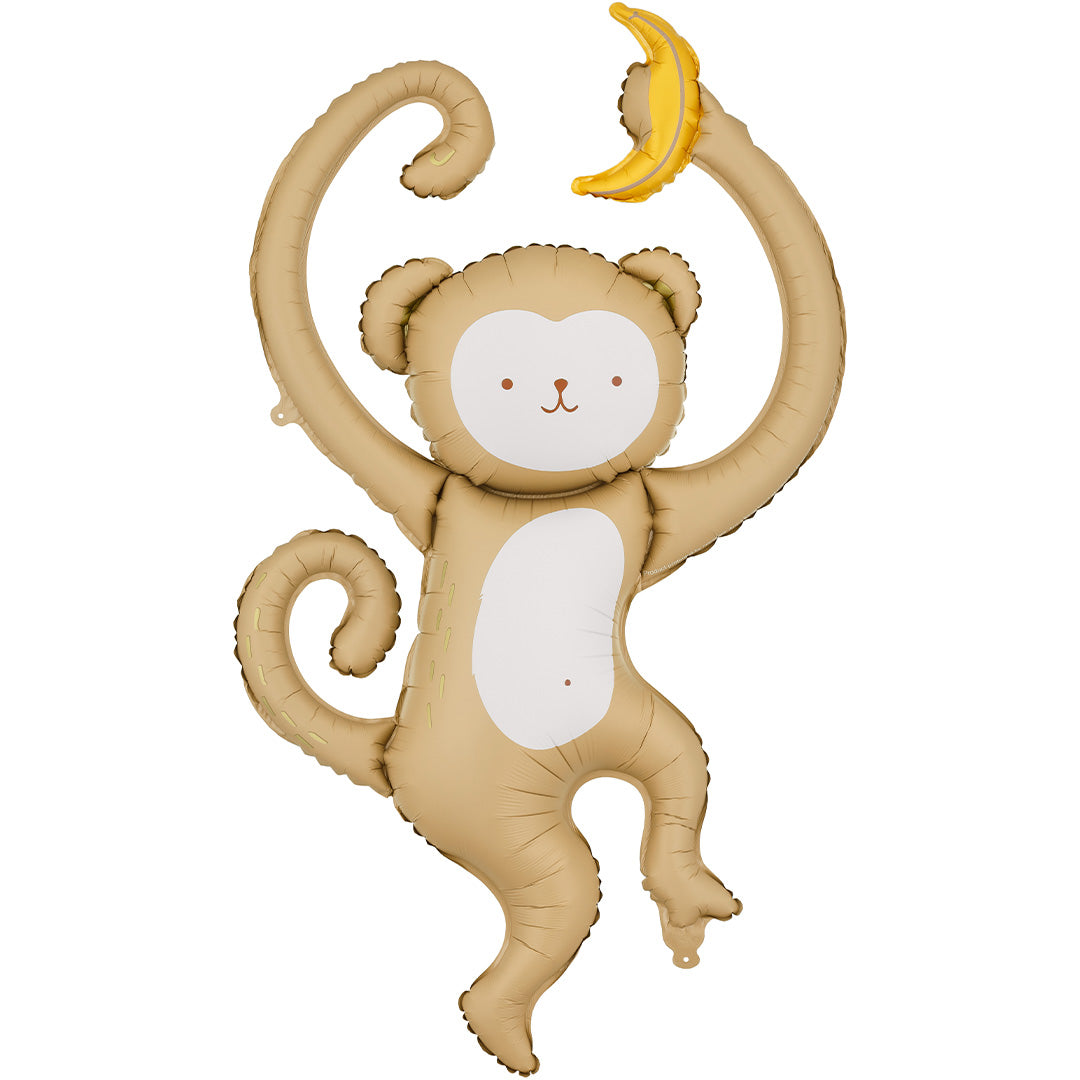 partydeco folieballon aap - 88 cm | FB384 | 