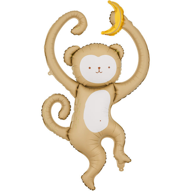 partydeco folieballon aap - 88 cm | FB384 | 