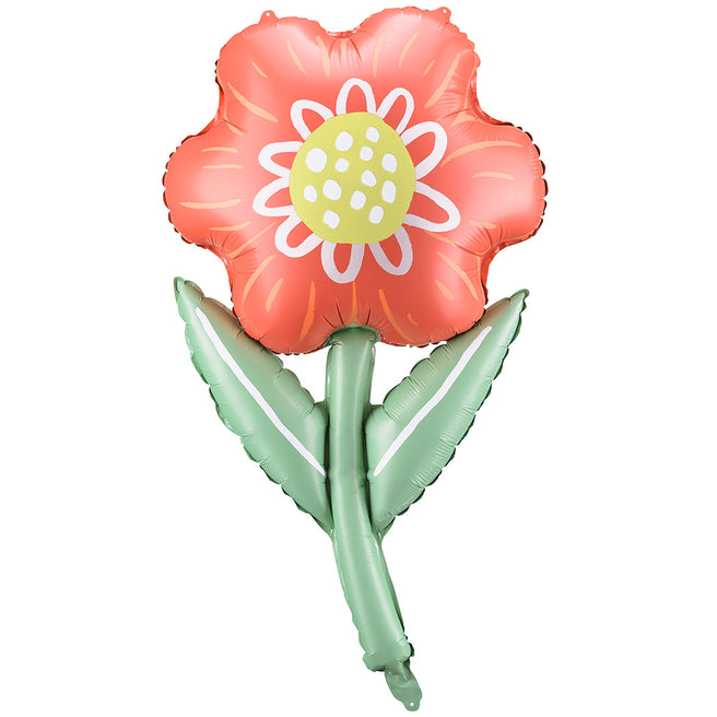 partydeco folieballon bloem - 96 cm | FB192 | 